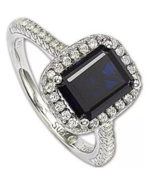 Помолвочное кольцо Suzy Levian из стерлингового серебра с изумрудной огранкой и кубическим цирконием Suzy Levian New York, blue
Помолвочное кольцо Suzy Levian из стерлингового серебра с изумрудной огранкой и кубическим цирконием Suzy Levian New York, blue