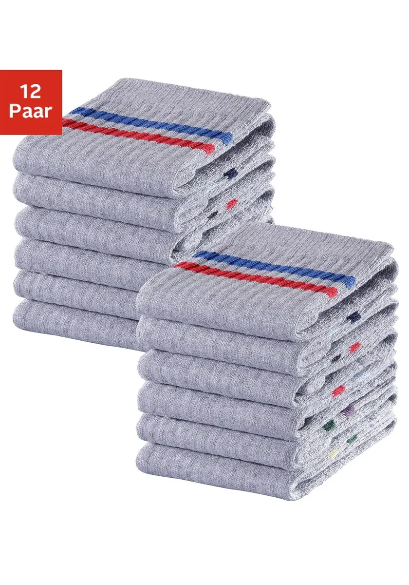 Ходите в теннисных носках (упаковка 12 пар), с махровой тканью Go In, серый
Ходите в теннисных носках (упаковка 12 пар), с махровой тканью Go In, серый