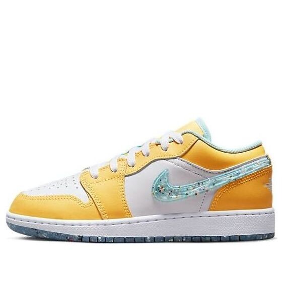 Кроссовки (GS) Air Jordan 1 Low 'Recycled Grind', цвет citron pulse/white/action green/glacier ice 
Кроссовки (GS) Air Jordan 1 Low 'Recycled Grind', цвет citron pulse/white/action green/glacier ice