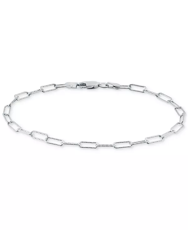 Браслет-Цепочка в виде скрепки с бриллиантовой огранкой (7-1/4 дюйма) из стерлингового серебра или стерлингового серебра с 18-каратным золотом, созданный для Macy's Giani Bernini, silver
Браслет-Цепочка в виде скрепки с бриллиантовой огранкой (7-1/4 дюйма) из стерлингового серебра или стерлингового серебра с 18-каратным золотом, созданный для Macy's Giani Bernini, silver