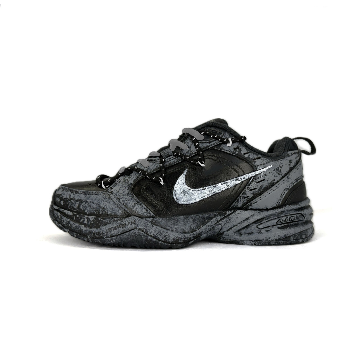 Nike Кроссовки Air Monarch 4 Abrasion Resistant Lightweight Slip Resistant Low top Chunky Unisex Black Gray
Nike Кроссовки Air Monarch 4 Abrasion Resistant Lightweight Slip Resistant Low top Chunky Unisex Black Gray