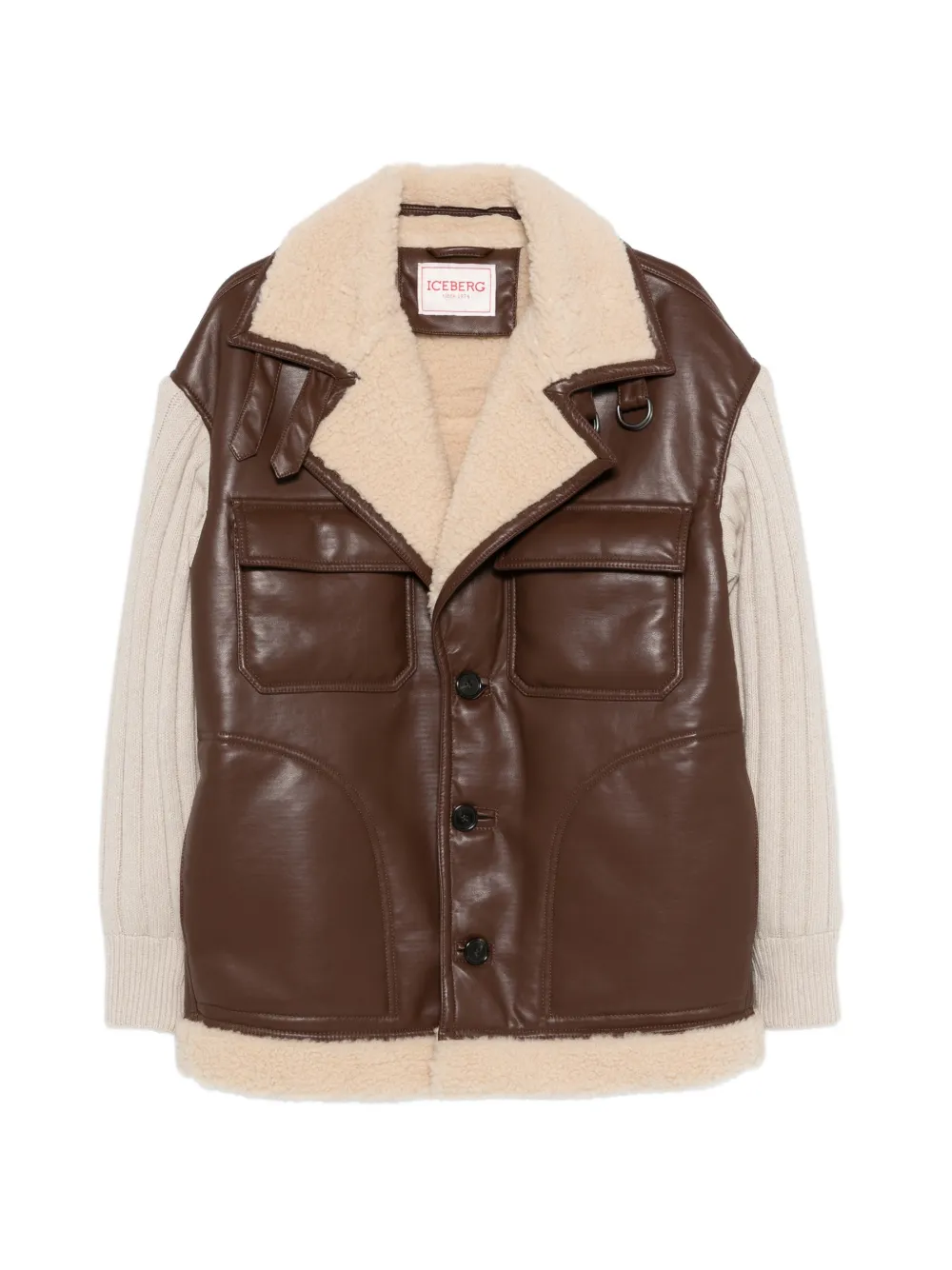 Пальто с вставками Iceberg, коричневый
Пальто с вставками Iceberg, коричневый