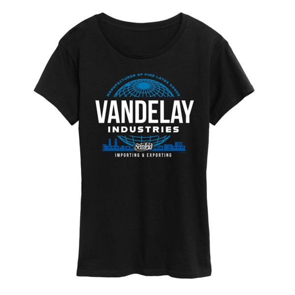 Женская футболка с принтом Seinfeld Vandelay Industries Licensed Character, черный
Женская футболка с принтом Seinfeld Vandelay Industries Licensed Character, черный