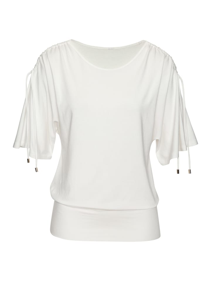 Рубашка с круглым вырезом кремового цвета LASCANA
Рубашка с круглым вырезом кремового цвета LASCANA