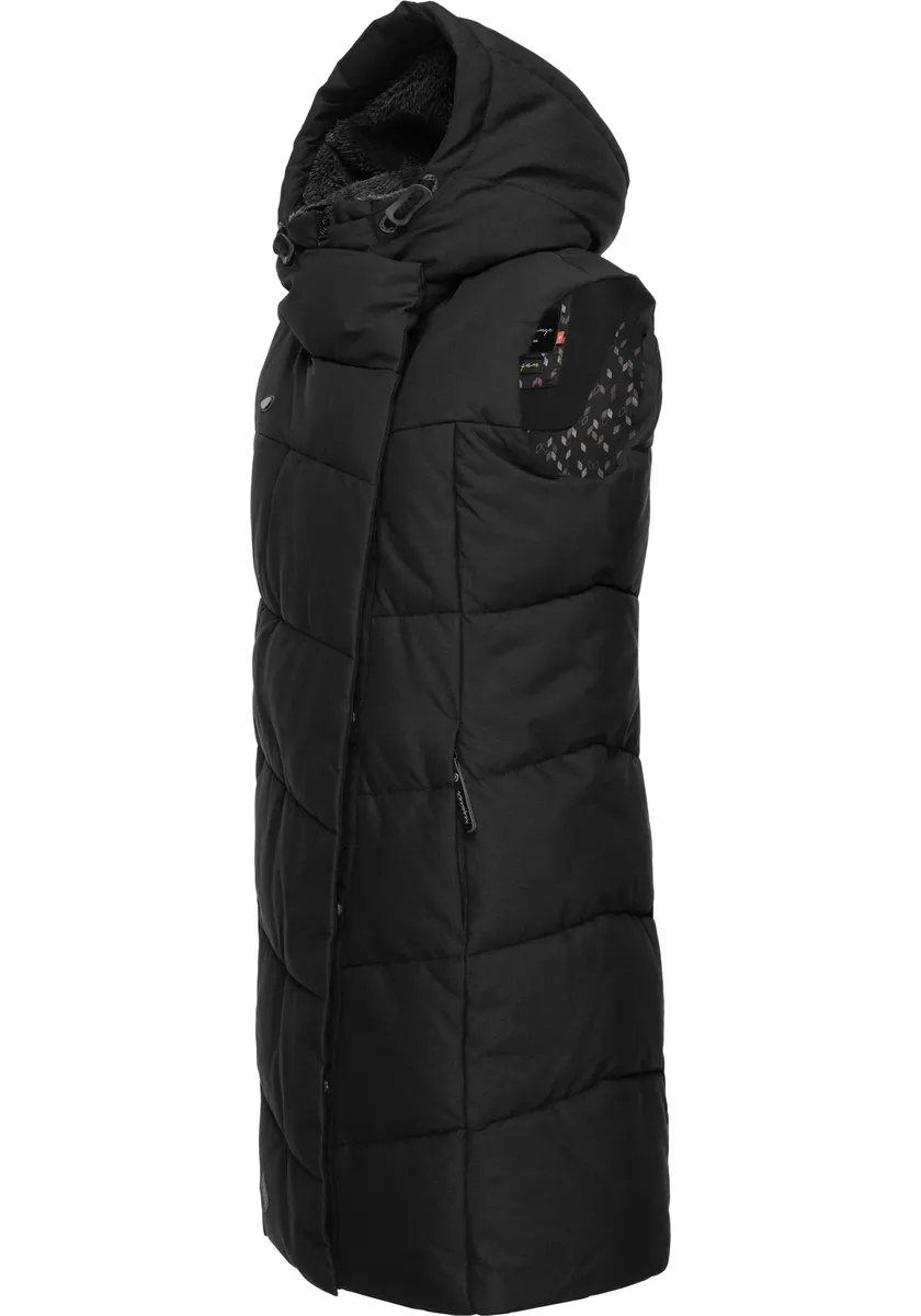 Стеганый жилет Ragwear "Павла Вест", стильный зимний жилет на плюшевой подкладке и капюшоне, черный
Стеганый жилет Ragwear "Павла Вест", стильный зимний жилет на плюшевой подкладке и капюшоне, черный