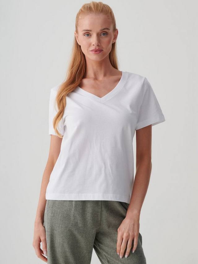 Футболка с V-образным вырезом из чистой органической хлопка British Boxers, White
Футболка с V-образным вырезом из чистой органической хлопка British Boxers, White