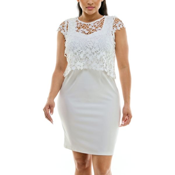 Женское цветочное платье-футляр с расклешенным подолом Nina Leonard, белый
Женское цветочное платье-футляр с расклешенным подолом Nina Leonard, белый