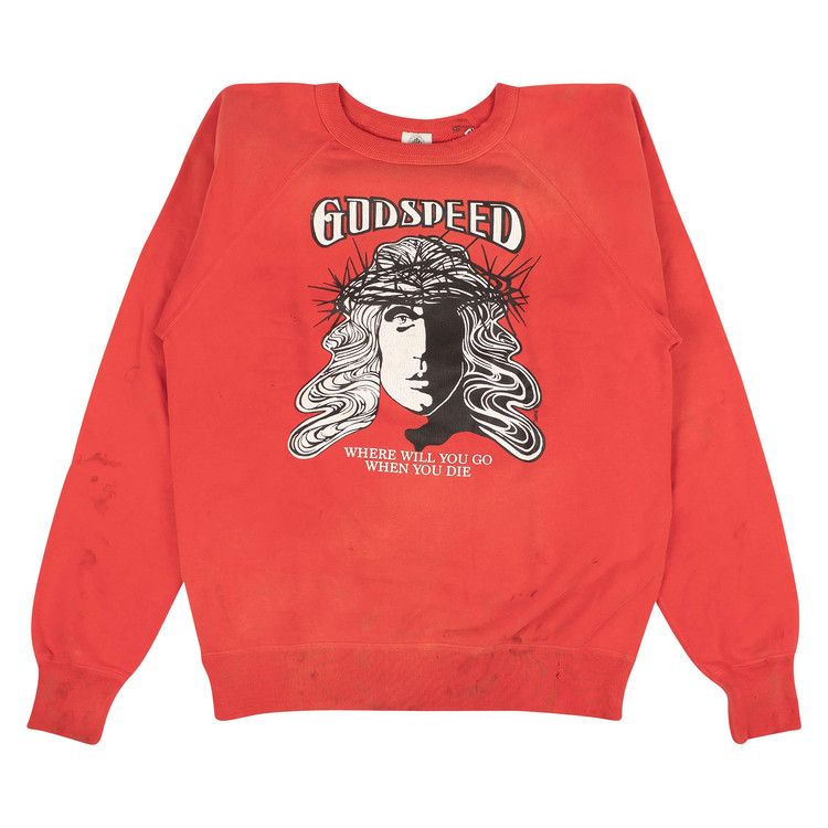Толстовка Saint Michael Godspeed Raglan Crewneck Sweatshirt, Red
Толстовка Saint Michael Godspeed Raglan Crewneck Sweatshirt, Red