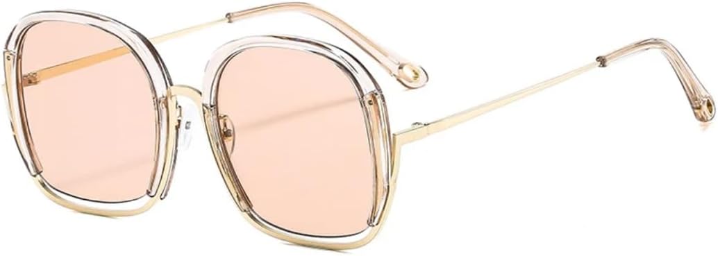 Модные женские солнцезащитные очки в металлической квадратной оправе для активного отдыха, мужские роскошные очки для вождения и путешествий с защитой от УФ-излучения UV400 TVTBBVV, Champagne Tea
Модные женские солнцезащитные очки в металлической квадратной оправе для активного отдыха, мужские роскошные очки для вождения и путешествий с защитой от УФ-излучения UV400 TVTBBVV, Champagne Tea