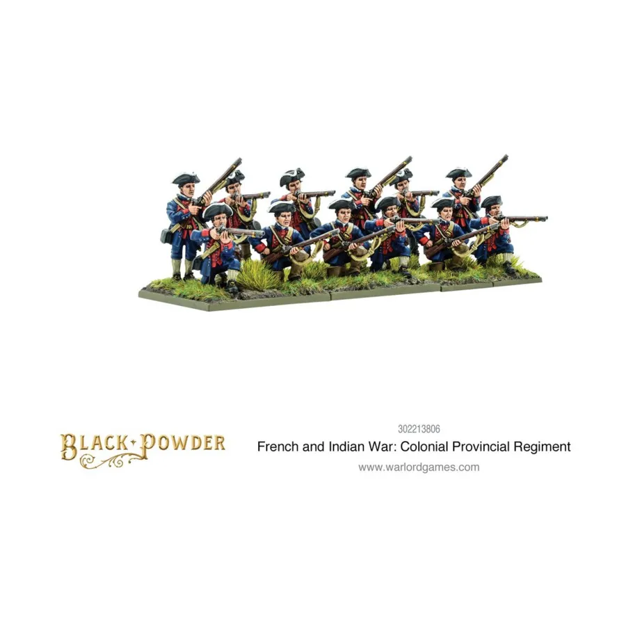 Колониальный провинциальный полк, Black Powder - French Indian War 1754-1763 (28mm)
Колониальный провинциальный полк, Black Powder - French Indian War 1754-1763 (28mm)