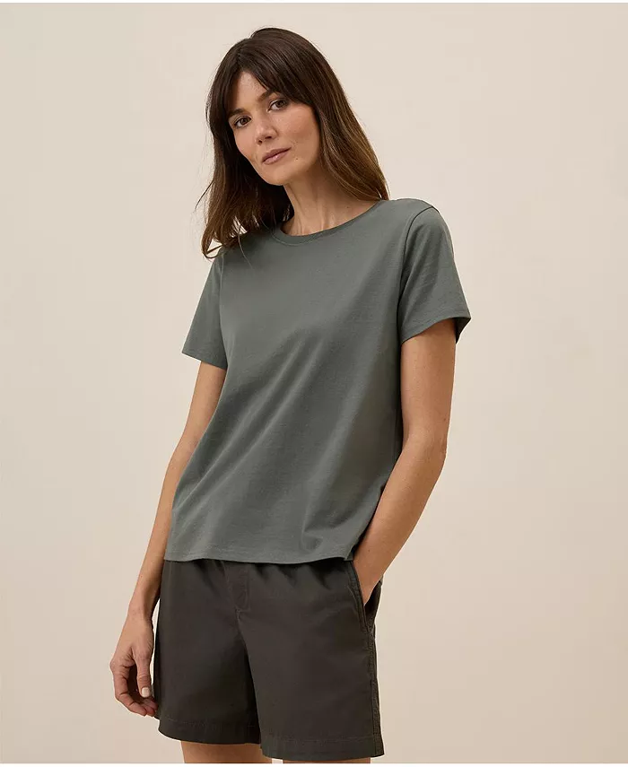 Женская футболка с круглым вырезом из органического хлопка Softspun Pact, серый
Женская футболка с круглым вырезом из органического хлопка Softspun Pact, серый