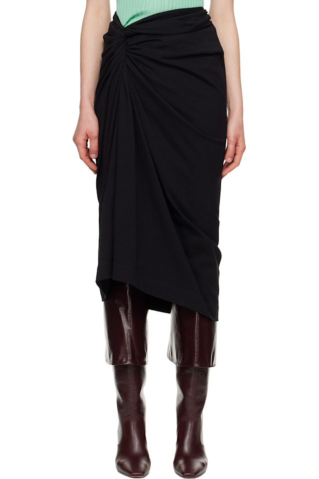 Вязаная миди-юбка с узлами Dries Van Noten, черный
Вязаная миди-юбка с узлами Dries Van Noten, черный