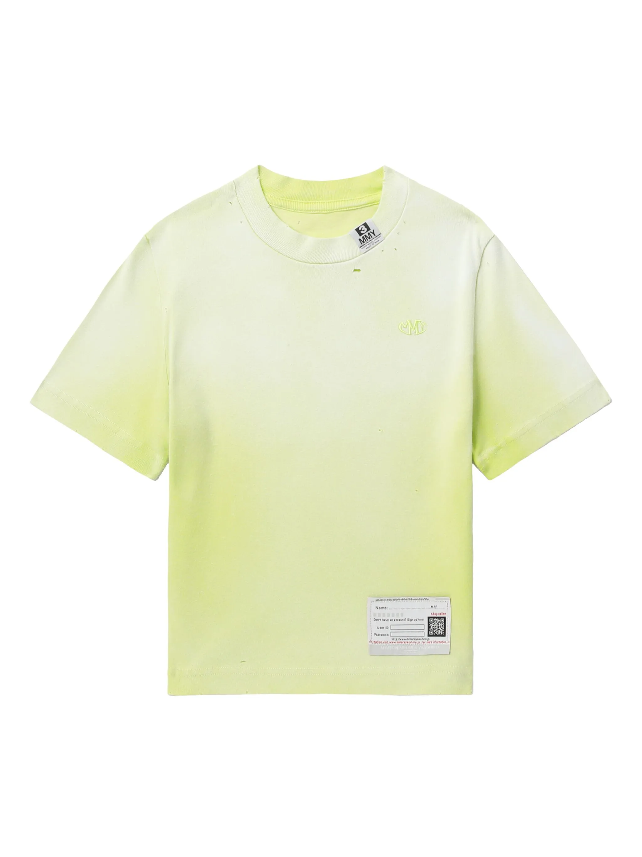 Футболка с круглым вырезом Maison Mihara Yasuhiro, желтый
Футболка с круглым вырезом Maison Mihara Yasuhiro, желтый