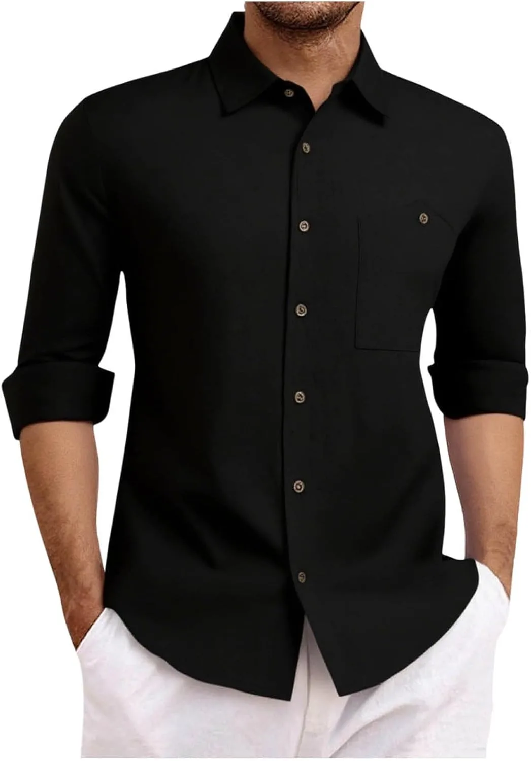 Кардиган мужской с воротником-стойкой из льна
Кардиган мужской с воротником-стойкой из льна