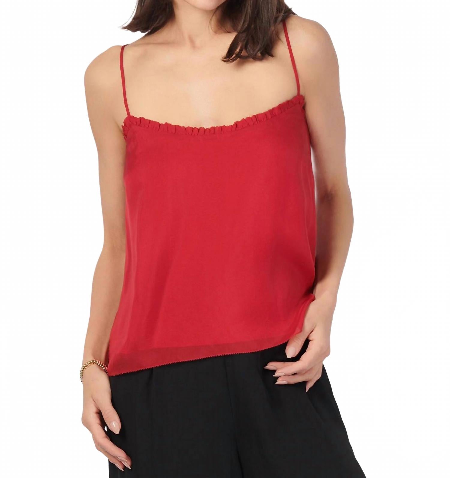 Топ Inara Camisole In Campari Cami Nyc, Campari
Топ Inara Camisole In Campari Cami Nyc, Campari