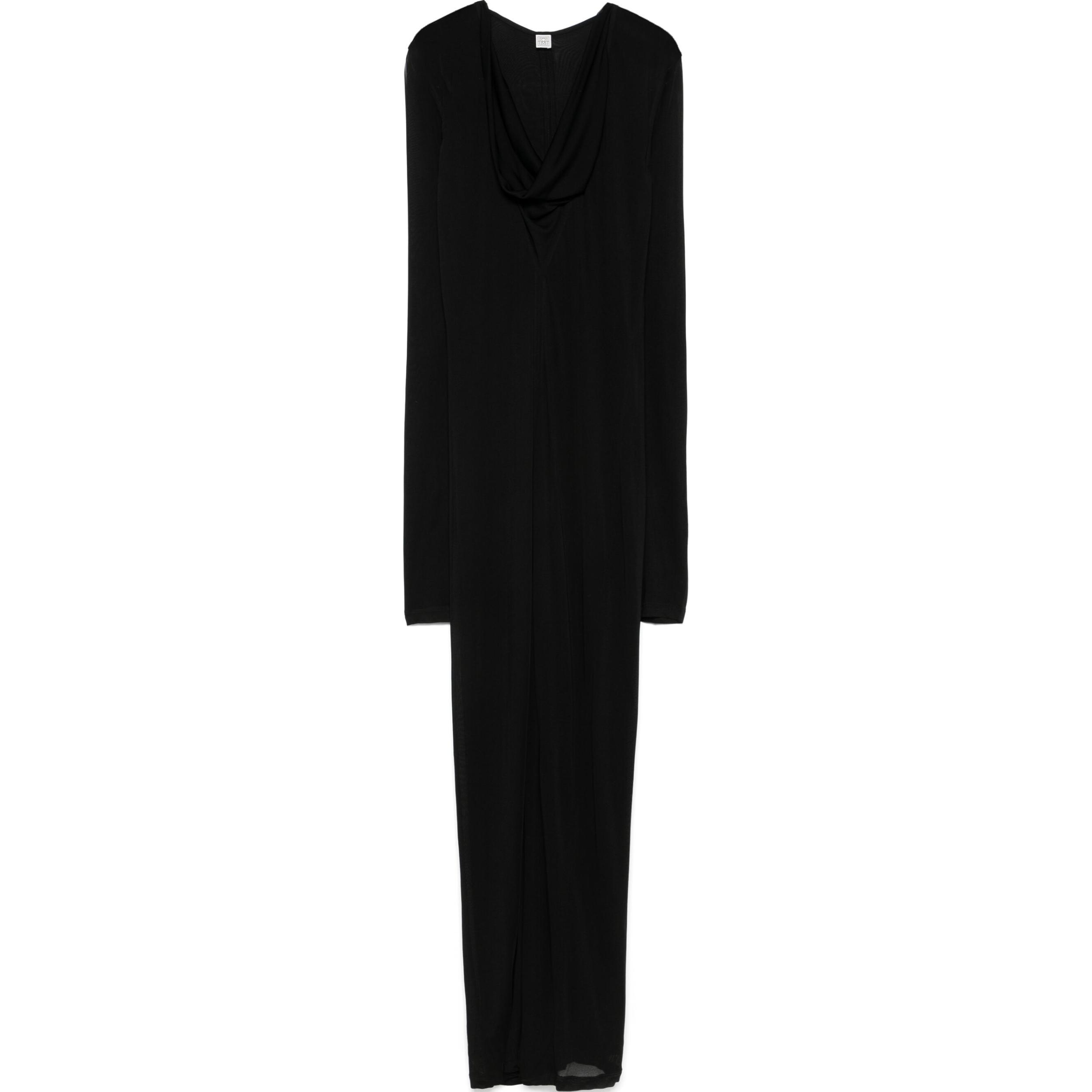 Платье с v-образным вырезом TOTEME, черный
Платье с v-образным вырезом TOTEME, черный