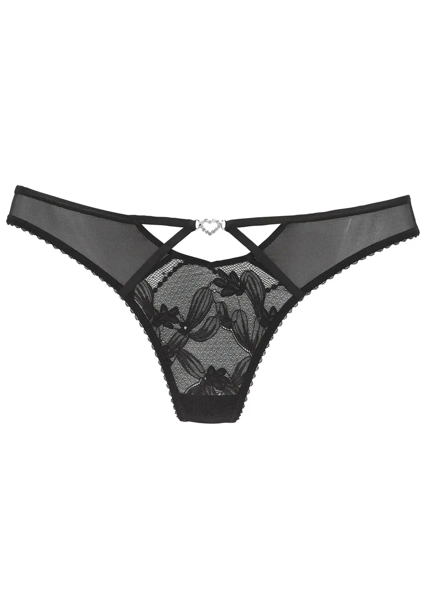 Трусики LASCANA "Dalia" со стразами и кружевом, черный
Трусики LASCANA "Dalia" со стразами и кружевом, черный