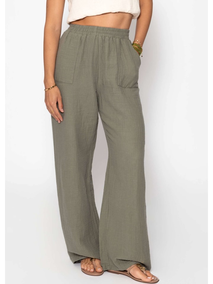 Тканевые брюки SASSYCLASSY, хаки
Тканевые брюки SASSYCLASSY, хаки