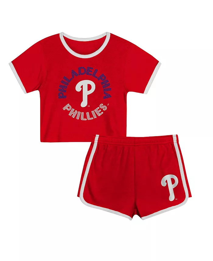 Детский комплект из 2 предметов Philadelphia Phillies Double Run: футболка и шорты, красный Outerstuff
Детский комплект из 2 предметов Philadelphia Phillies Double Run: футболка и шорты, красный Outerstuff