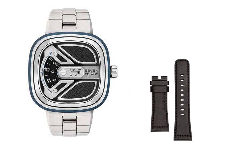 SEVENFRIDAY Часы M Collection Automatic Mechanical Movement Unisex Watch 47.6mm Silver Dial, M1B/01M+Black Strap
SEVENFRIDAY Часы M Collection Automatic Mechanical Movement Unisex Watch 47.6mm Silver Dial, M1B/01M+Black Strap