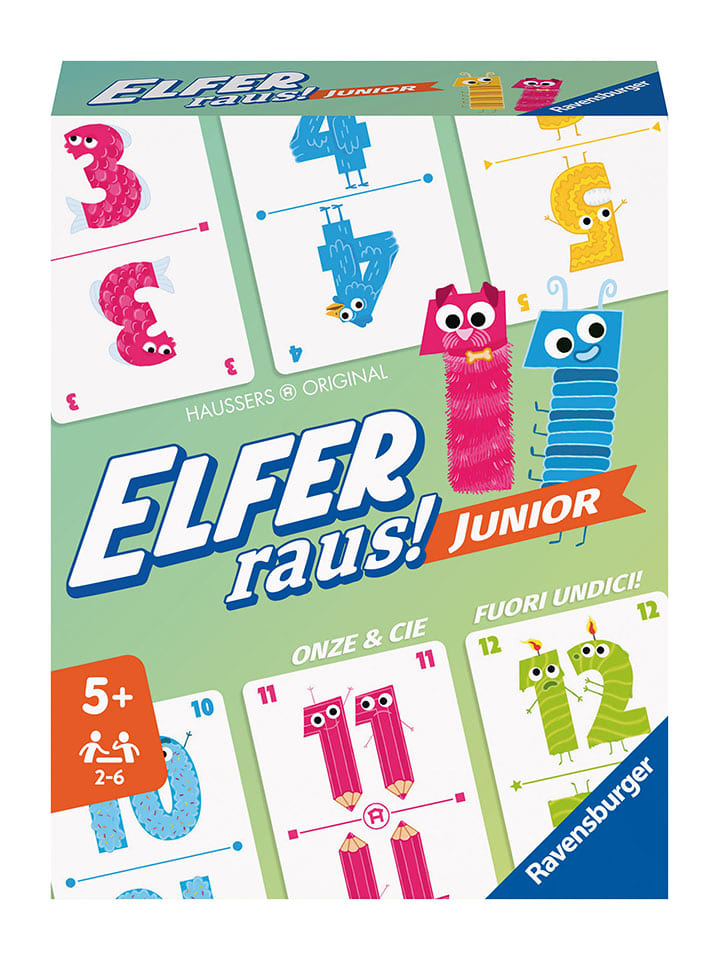 Игра в выкладывание плиток "Elfer raus! Junior" - для детей от 5 лет и старше
Игра в выкладывание плиток "Elfer raus! Junior" - для детей от 5 лет и старше