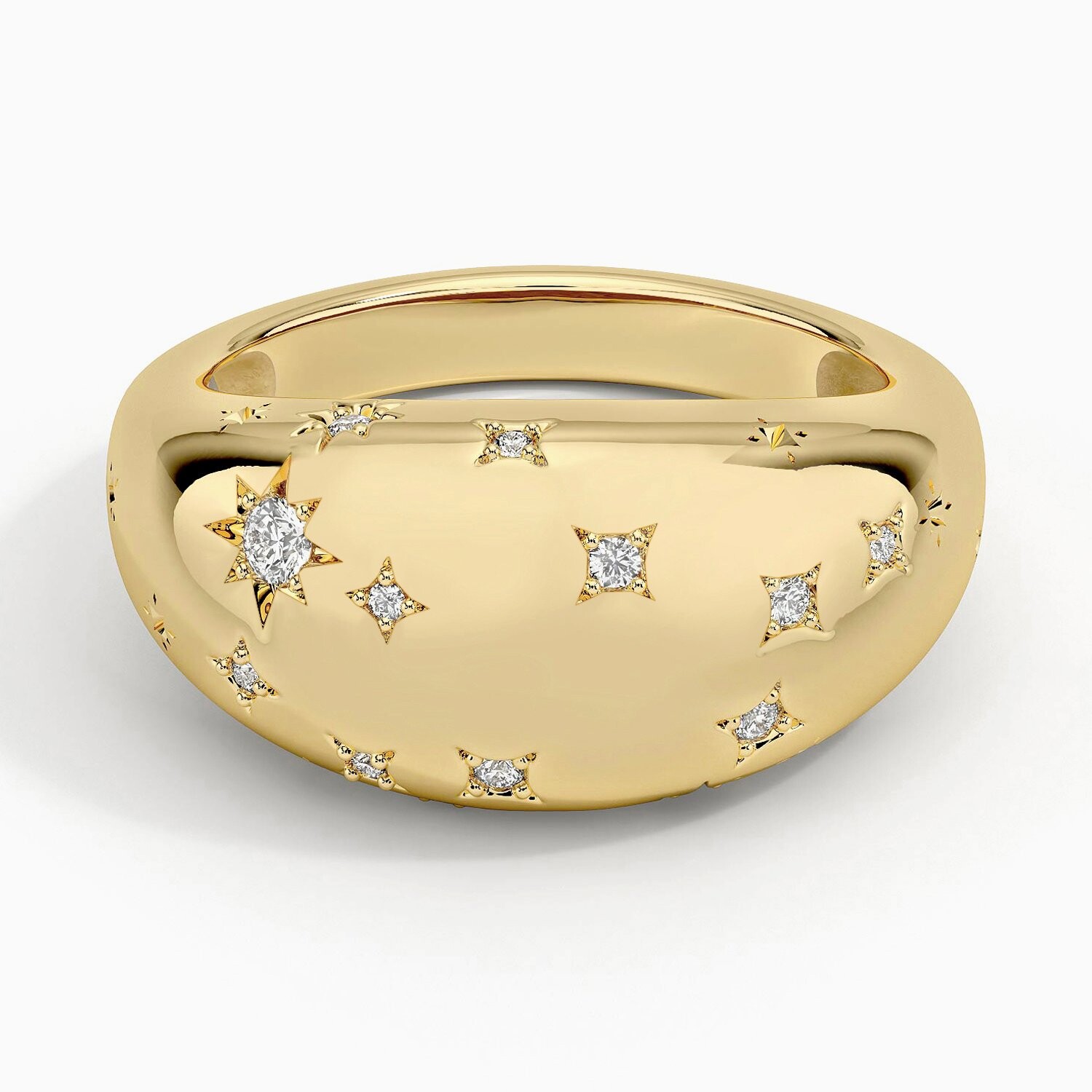 Кольцо с бриллиантовым куполом в виде созвездия зодиака Близнецы Brilliant Earth
Кольцо с бриллиантовым куполом в виде созвездия зодиака Близнецы Brilliant Earth