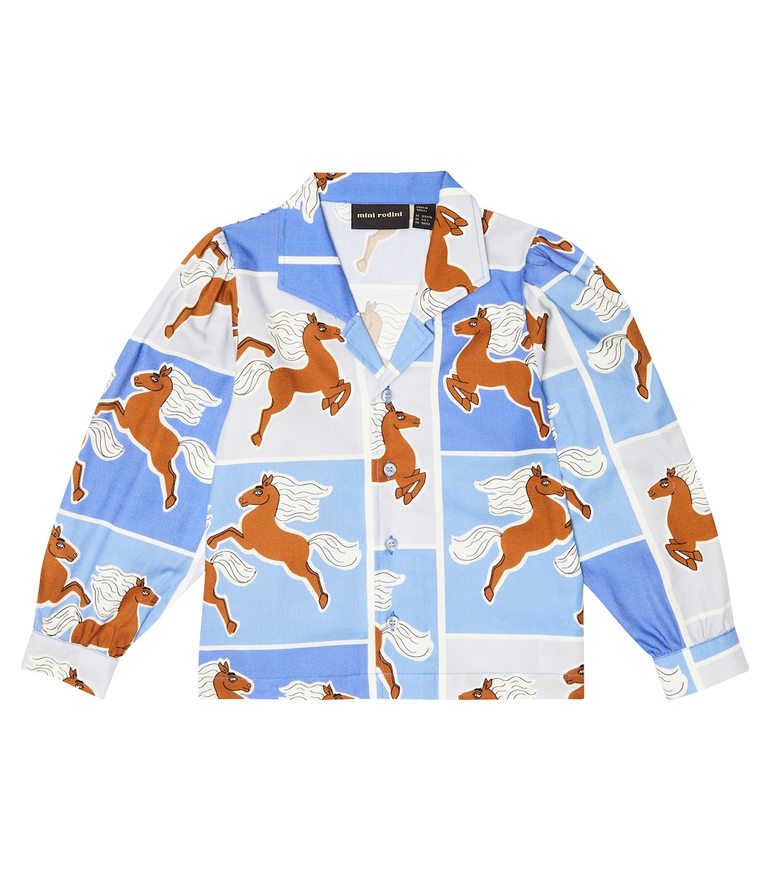 Рубашка из хлопка с принтом Mini Rodini, синий
Рубашка из хлопка с принтом Mini Rodini, синий