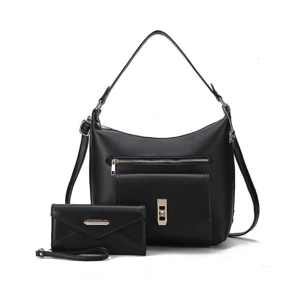 MKF Collection Clara Сумка-хобо из веганской кожи и кошелек на руку от Mia K, черный
MKF Collection Clara Сумка-хобо из веганской кожи и кошелек на руку от Mia K, черный