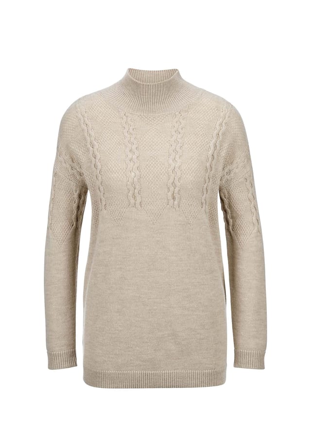 Свитер с воротником-стойкой из натуральной шерсти. Madeleine, мультиколор
Свитер с воротником-стойкой из натуральной шерсти. Madeleine, мультиколор