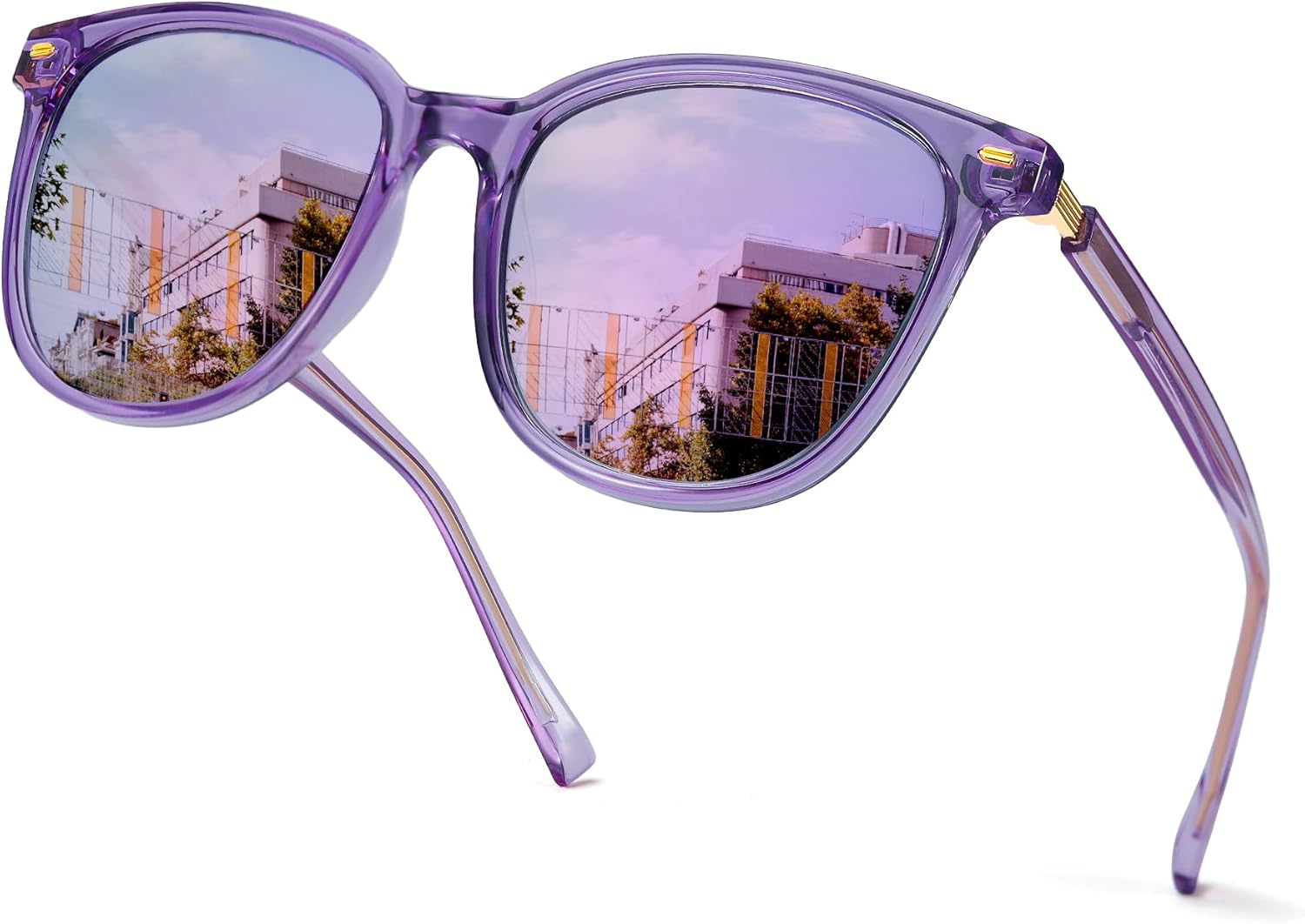 Солнцезащитные очки SIPHEW женские с зеркальными линзами и поляризацией - большие солнцезащитные очки "кошачий глаз" с защитой от УФ-излучения для женщин, A02-purple Frame Purple Mirror Lens
Солнцезащитные очки SIPHEW женские с зеркальными линзами и поляризацией - большие солнцезащитные очки "кошачий глаз" с защитой от УФ-излучения для женщин, A02-purple Frame Purple Mirror Lens