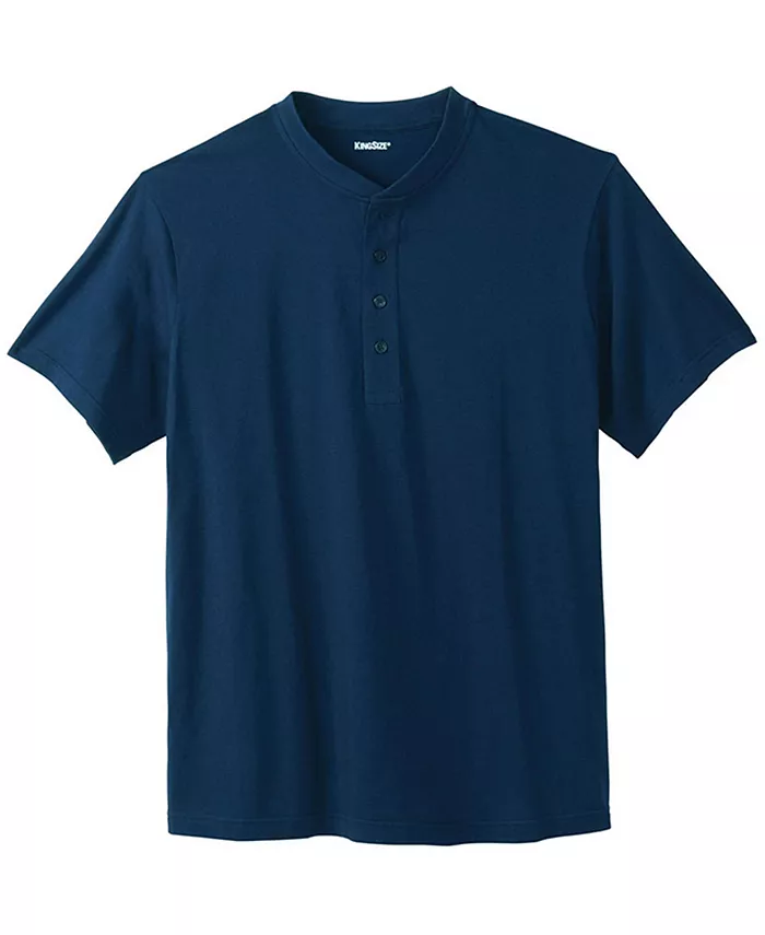 Большая и высокая футболка-поло Henley без усадки легкая Kingsize, синий
Большая и высокая футболка-поло Henley без усадки легкая Kingsize, синий