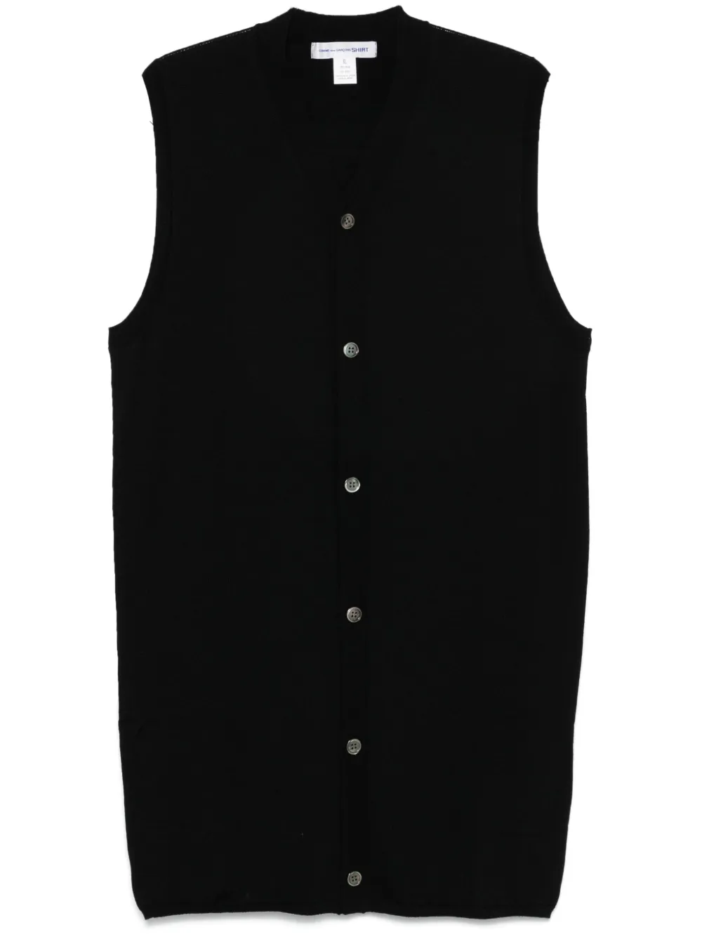 Кардиган без рукавов Comme Des Garcons Shirt, черный
Кардиган без рукавов Comme Des Garcons Shirt, черный