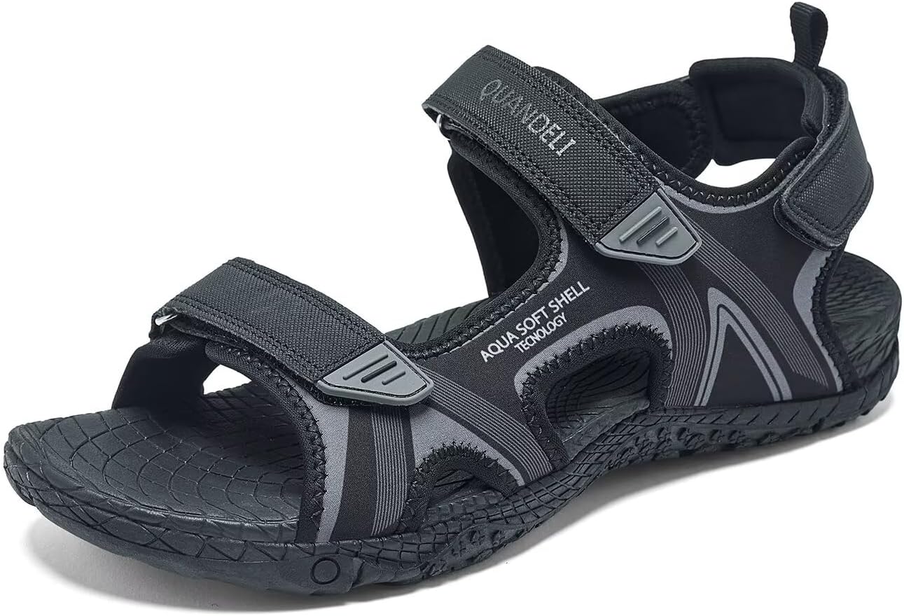 Мужские спортивные сандалии QUANDELI, с открытым носком, водонепроницаемые сандалии с поддержкой свода стопы, легкие повседневные спортивные сандалии для активного отдыха, пляжа, путешествий и лета, черный
Мужские спортивные сандалии QUANDELI, с открытым носком, водонепроницаемые сандалии с поддержкой свода стопы, легкие повседневные спортивные сандалии для активного отдыха, пляжа, путешествий и лета, черный