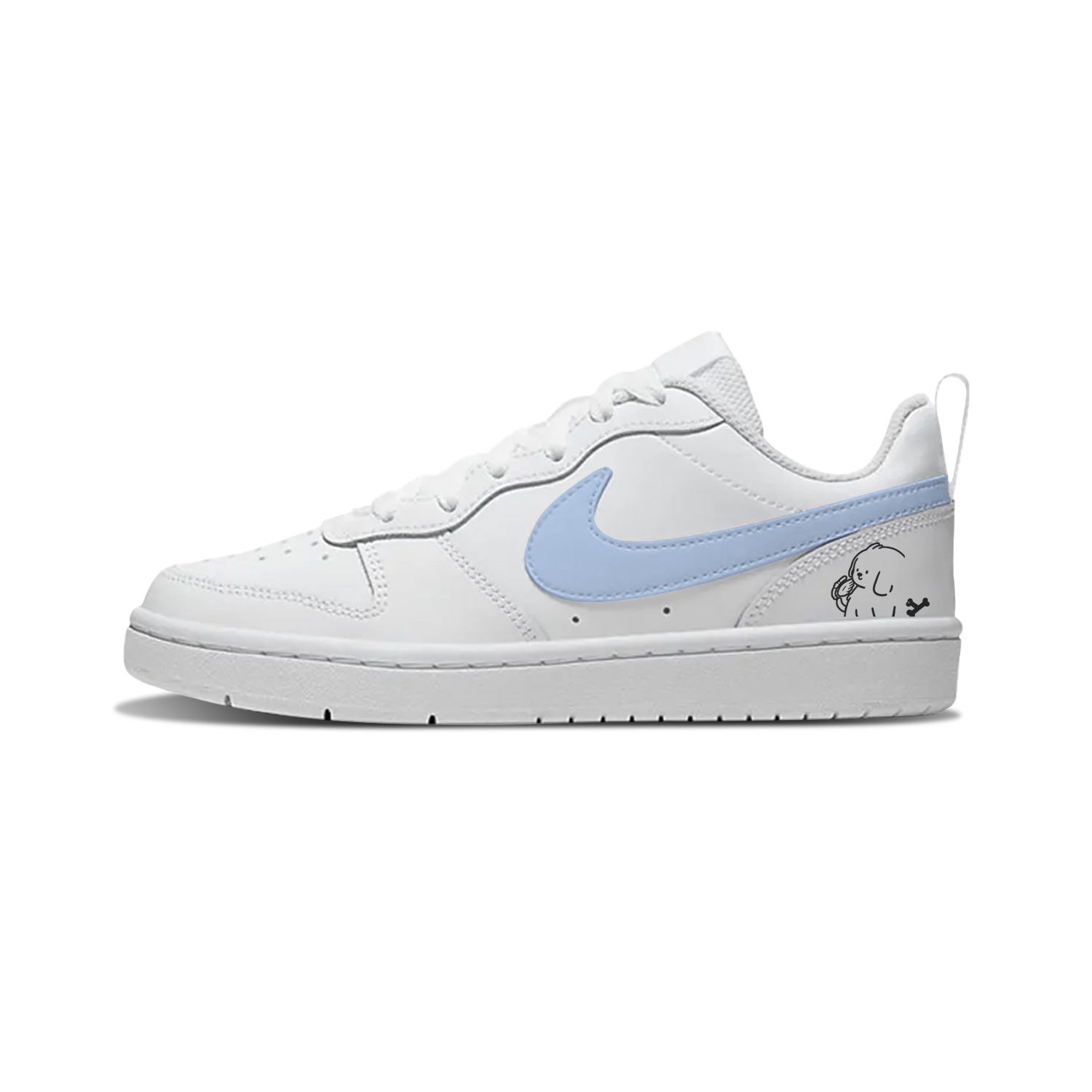 Nike Кроссовки для скейтбординга Court Borough Puppy's World Low Top White Blue детские
Nike Кроссовки для скейтбординга Court Borough Puppy's World Low Top White Blue детские