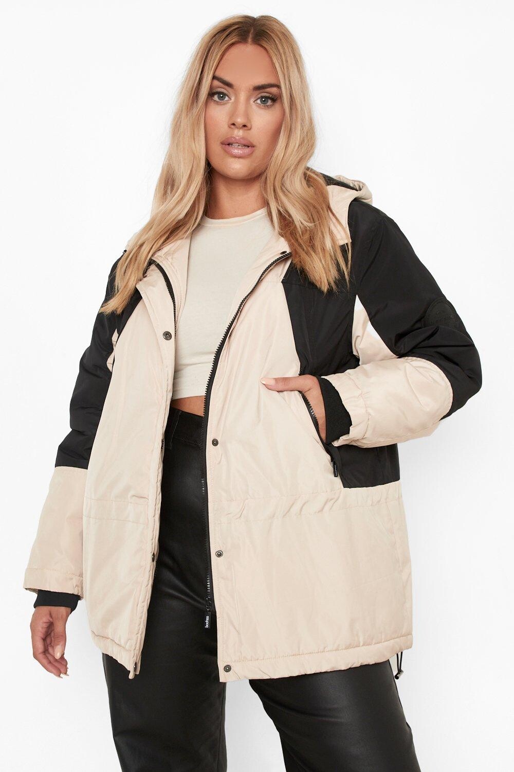 Парка с капюшоном и деталями рукав Boohoo, серый
Парка с капюшоном и деталями рукав Boohoo, серый