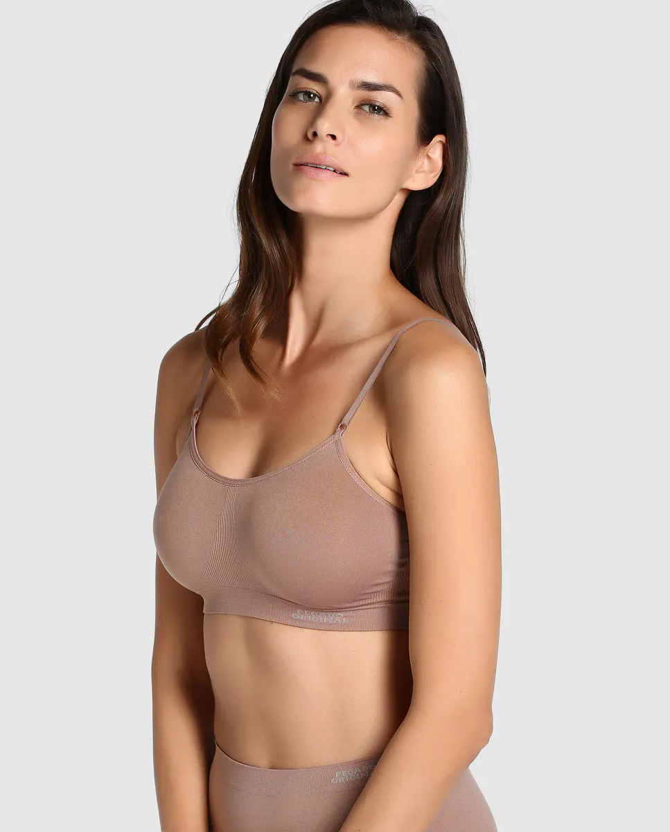 Женский бюстгальтер Original Sin без косточек сверху Pecado Original, цвет Visón
Женский бюстгальтер Original Sin без косточек сверху Pecado Original, цвет Visón