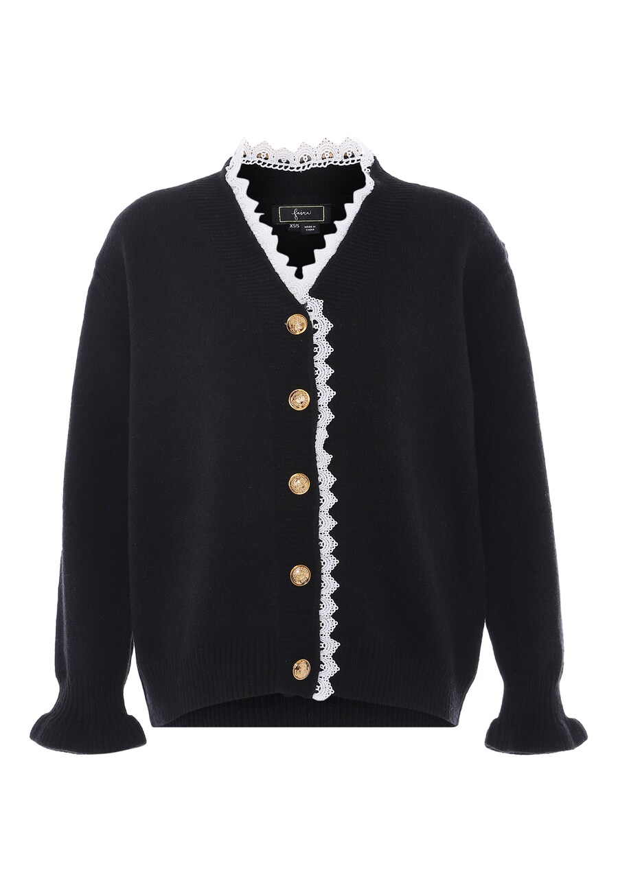 Вязаный кардиган faina, черный
Вязаный кардиган faina, черный