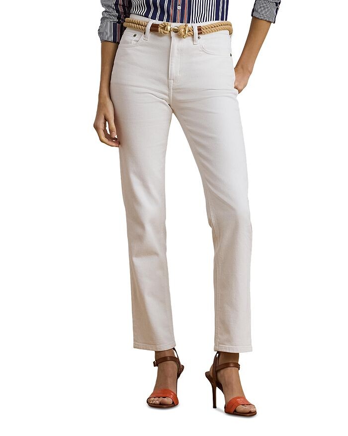 Джинсы прямого покроя с высокой посадкой, белого цвета, стандартные и миниатюрные Ralph Lauren, белый
Джинсы прямого покроя с высокой посадкой, белого цвета, стандартные и миниатюрные Ralph Lauren, белый