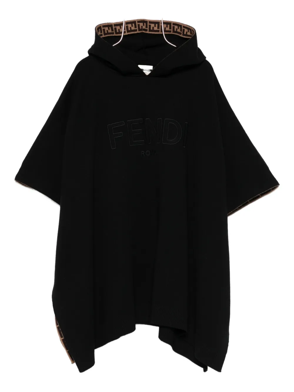 Пончо с капюшоном и мотивом FF Fendi Kids, черный
Пончо с капюшоном и мотивом FF Fendi Kids, черный