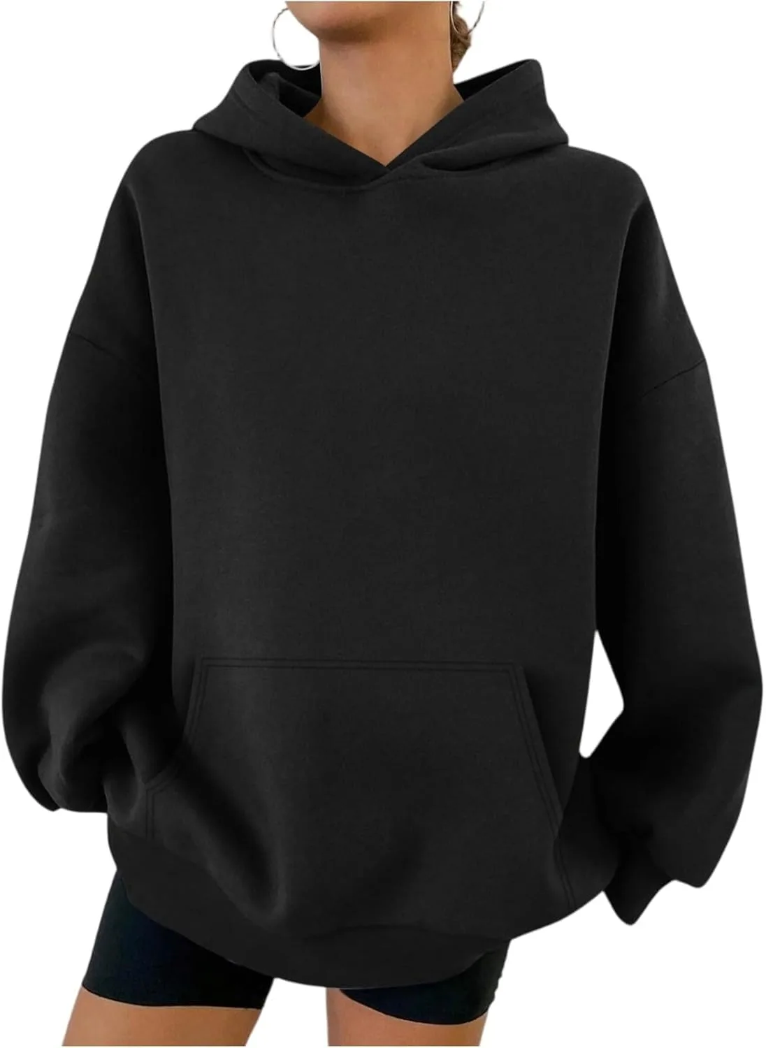 Толстовка-полузип для женщин, оверсайз, с карманами Shusuen
Толстовка-полузип для женщин, оверсайз, с карманами Shusuen