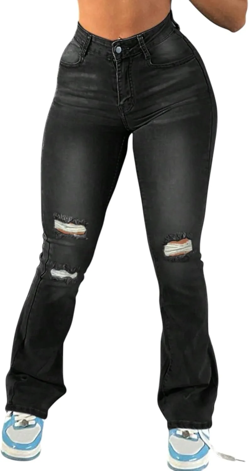 Рваные джинсы Skinny для женщин Mid Waisted Stretch Slim Fit Jeggings CFNZER
Рваные джинсы Skinny для женщин Mid Waisted Stretch Slim Fit Jeggings CFNZER