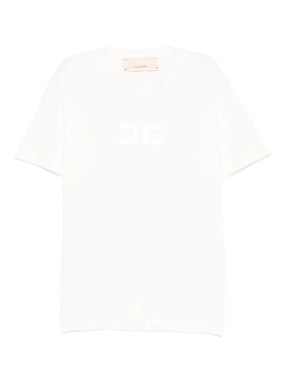 Футболка с вышитым логотипом Elisabetta Franchi La Mia Bambina, нейтральный 
Футболка с вышитым логотипом Elisabetta Franchi La Mia Bambina, нейтральный