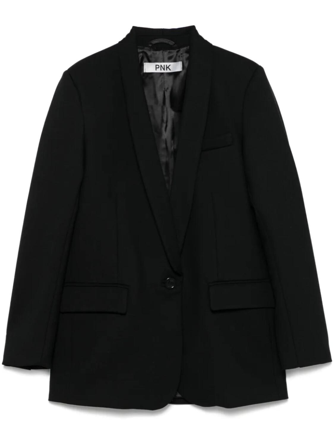 PNK пиджак с лацканами-шалькой, черный
PNK пиджак с лацканами-шалькой, черный