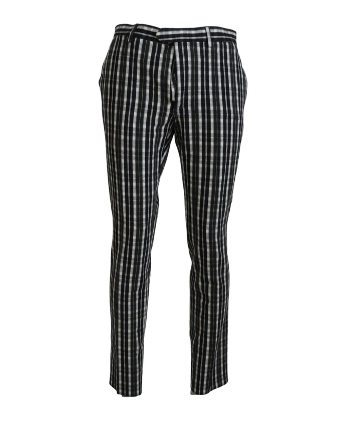 Повседневные брюки из хлопка в клетку Bencivenga, черный
Повседневные брюки из хлопка в клетку Bencivenga, черный