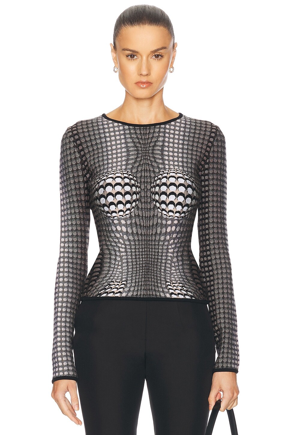 Жаккардовый приталенный свитер Moon Skin Marine Serre, серый
Жаккардовый приталенный свитер Moon Skin Marine Serre, серый