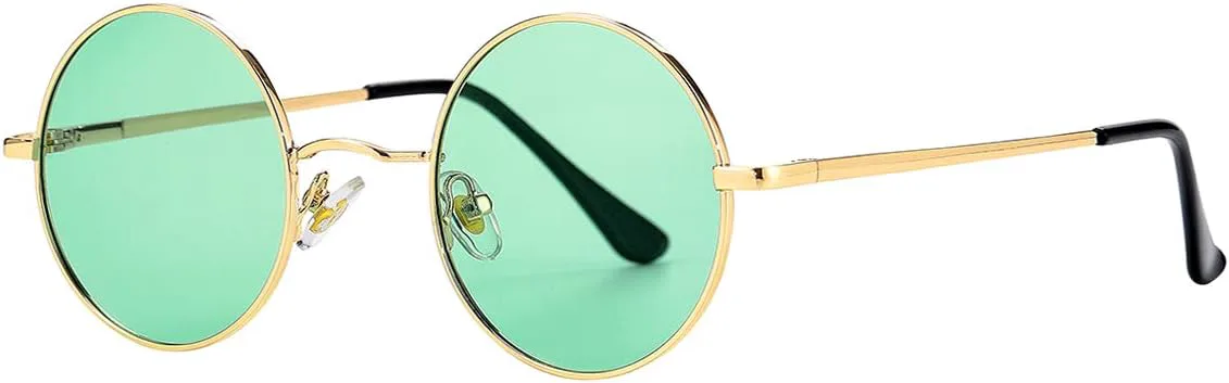 Поляризованные круглые солнцезащитные очки Gleyemor для мужчин и женщин в стиле хиппи, маленькие круглые очки с красными и желтыми линзами, Gold/Clear Green
Поляризованные круглые солнцезащитные очки Gleyemor для мужчин и женщин в стиле хиппи, маленькие круглые очки с красными и желтыми линзами, Gold/Clear Green
