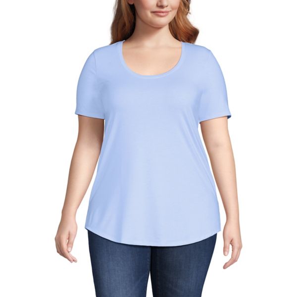 Футболка-туника большого размера с короткими рукавами и круглым вырезом Lands' End, цвет soft sky blue
Футболка-туника большого размера с короткими рукавами и круглым вырезом Lands' End, цвет soft sky blue