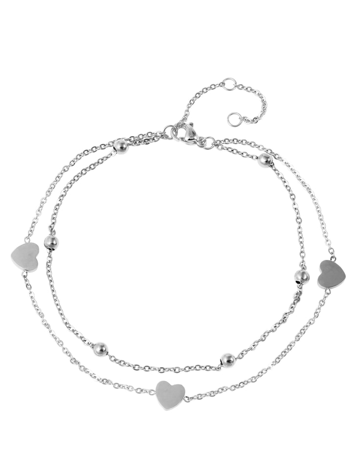 Adeliás Женский браслет в форме сердца из нержавеющей стали, 22,5 см, серебристый
Adeliás Женский браслет в форме сердца из нержавеющей стали, 22,5 см, серебристый