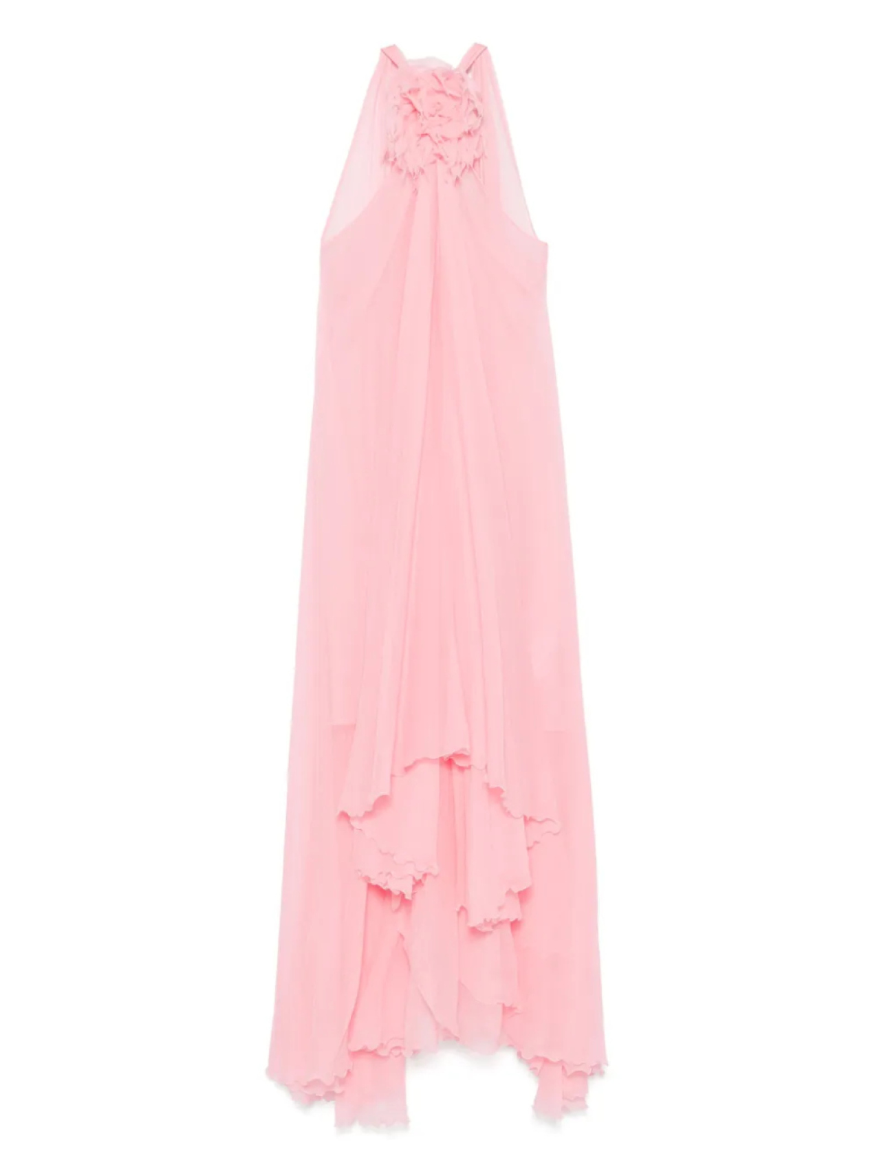 Шелковое платье макси с цветочной аппликацией Blumarine, розовый
Шелковое платье макси с цветочной аппликацией Blumarine, розовый