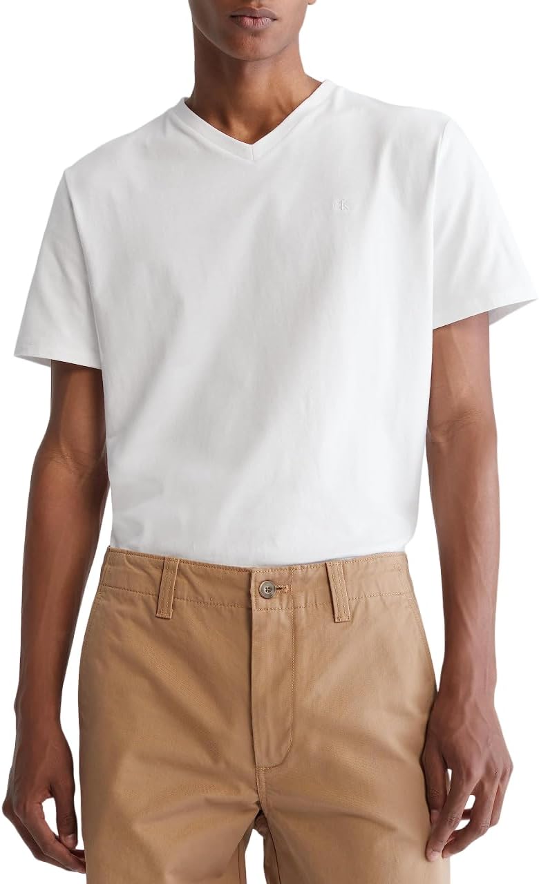 Мужская футболка Calvin Klein из гладкого хлопка с V-образным вырезом, Brilliant White, Белый, Мужская футболка Calvin Klein из гладкого хлопка с V-образным вырезом, Brilliant White
Мужская футболка Calvin Klein из гладкого хлопка с V-образным вырезом, Brilliant White, Белый, Мужская футболка Calvin Klein из гладкого хлопка с V-образным вырезом, Brilliant White